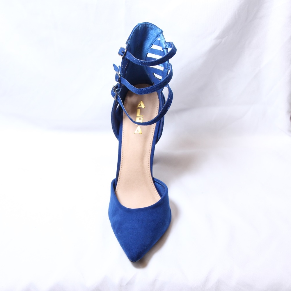 brand new heels suede shoe in original box
